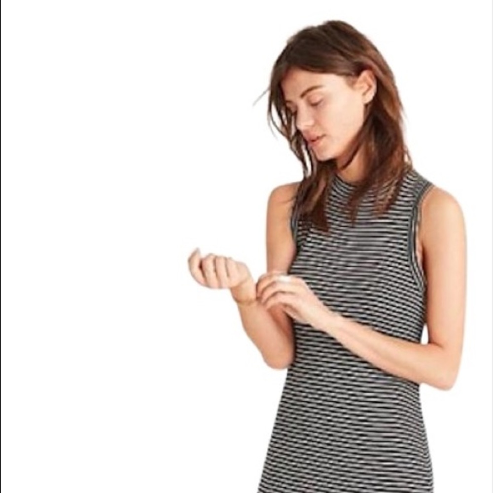 Madewell stripes midi dress